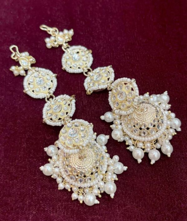 Kan Chain Kundan Jhumka
