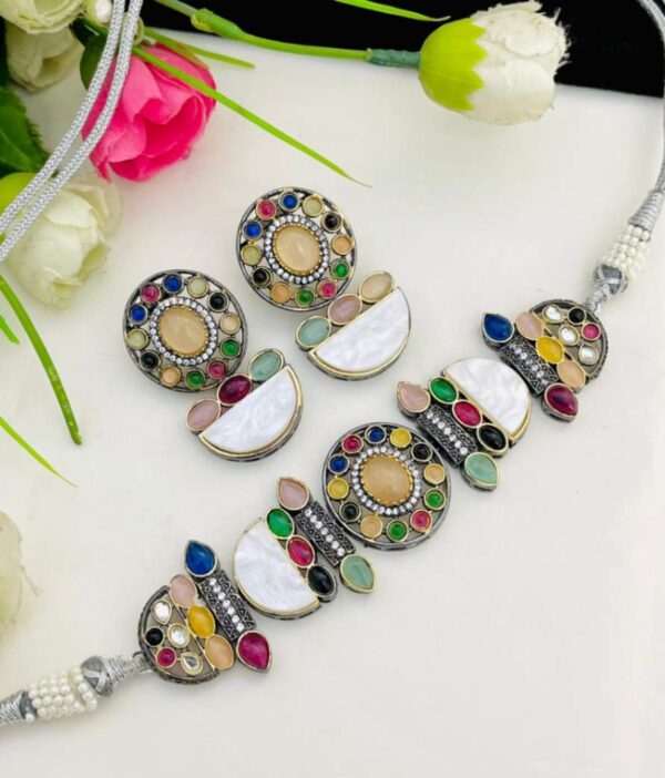 Monalisa Stone Work Chik With Tops