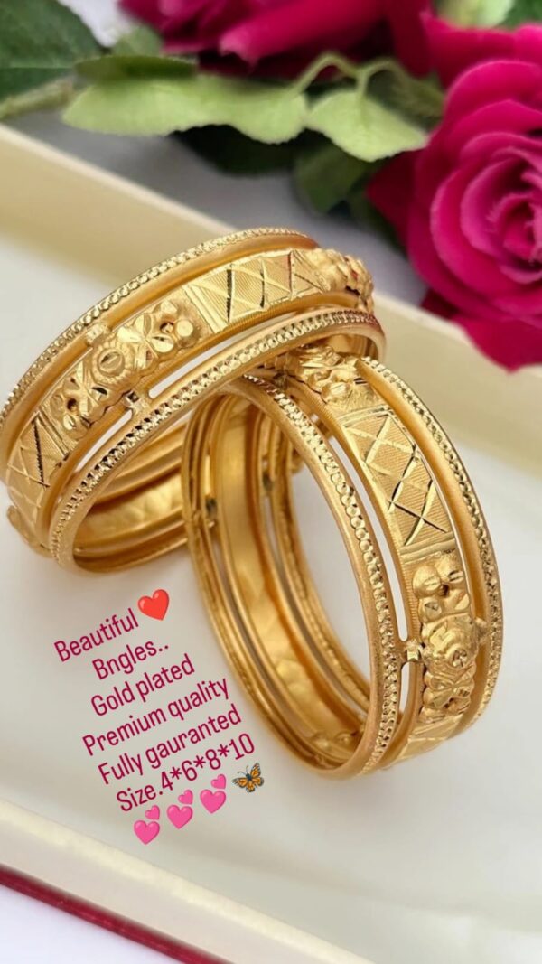 Gold plated Bangles Set
