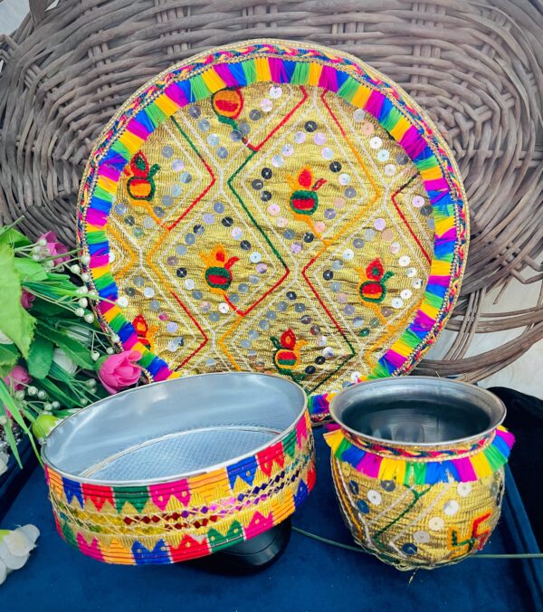 Karwa Chauth Thali With Channi And lota