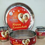 Karwa Chauth Special Velvet Thali Combo Set