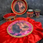 Karwa Chauth Special Velvet Thali Combo Set