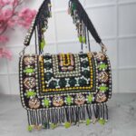 Clutch Elegant embellished Flap Allover work Size 8 by 5 inch