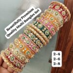 Kundan Bangles Set