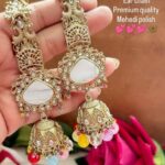 chain Mehedi polish earrings
