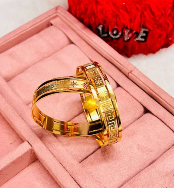 Gold look bangles