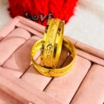 Gold plated bangles
