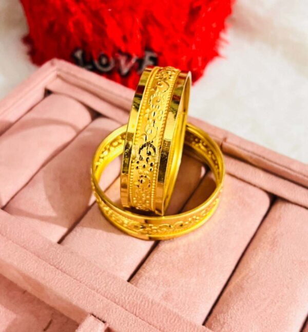Gold plated bangles