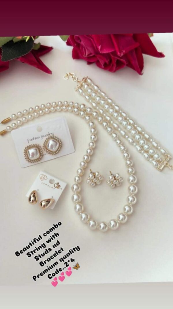 String With Studs And Bracelet