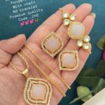 Pendant Set With Chain And Bracelet