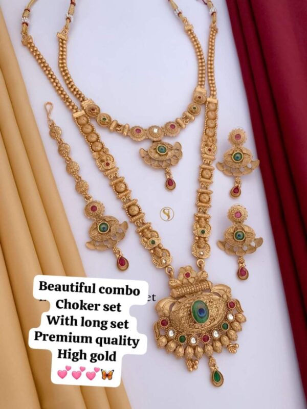 Choker set With long NECKLINE