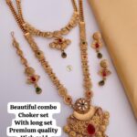 Choker set With long NECKLINE