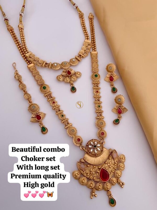 Choker set With long NECKLINE
