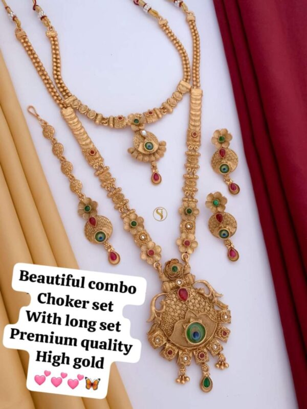 Choker set With long NECKLINE