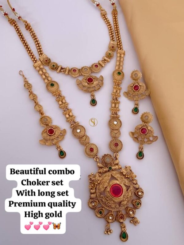 Choker set With long NECKLINE