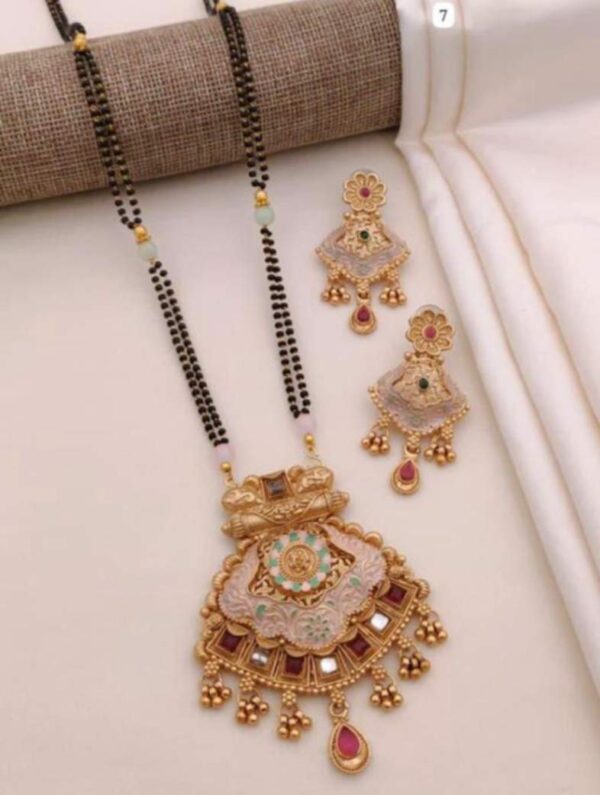 Mangalsutra  Ad Stone Work