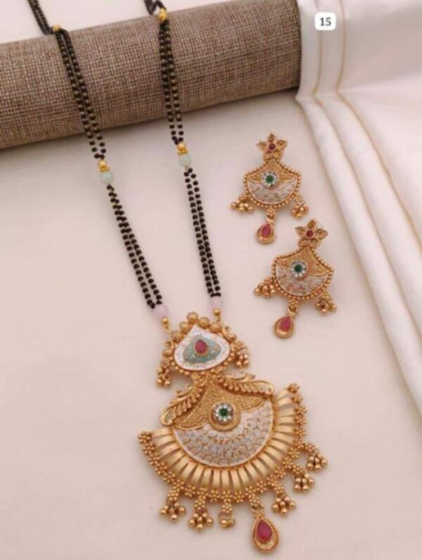 Mangalsutra  Ad Stone Work
