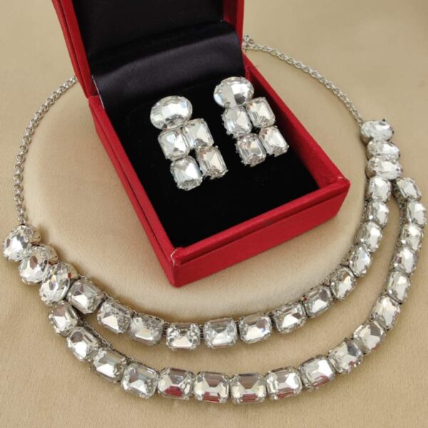 Diamond Necklace With Earrings