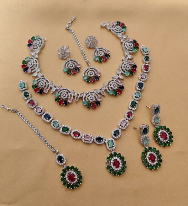 Diamond Necklace Set Combo Of 2 Pc’s