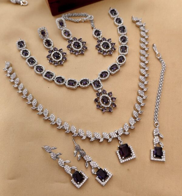 Diamond Necklace Set Combo Of 2 Pc’s