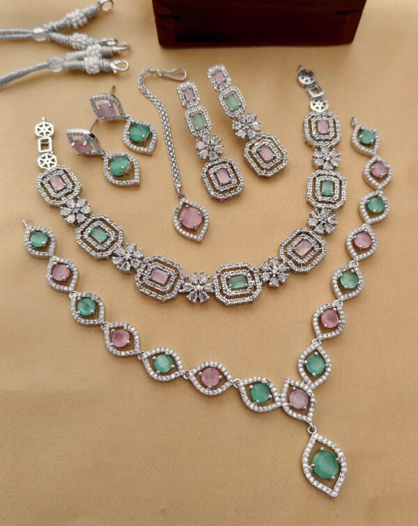 Diamond Necklace Set Combo Of 2 Pc’s