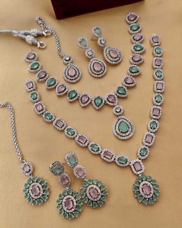 Diamond Necklace Set Combo Of 2 Pc’s