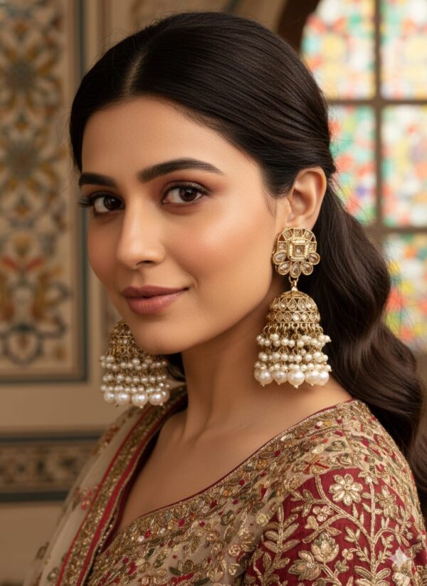 Diamond jhumka Earrings
