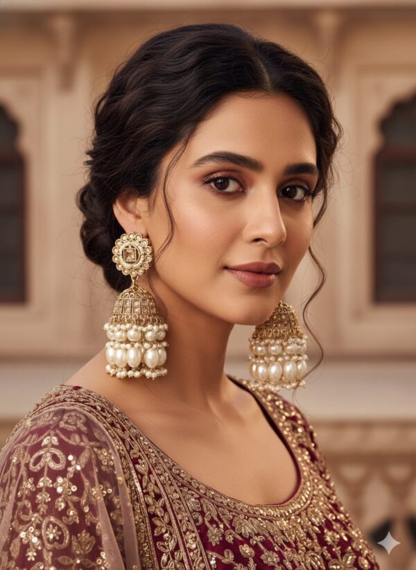 Diamond jhumka Earrings