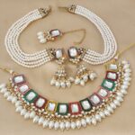 Beautifully Pakistani Necklace With Earrings With Earchain Combo