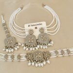 Beautifully Pakistani Necklace With Earrings With Earchain Combo