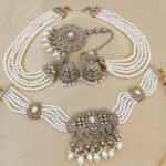 Beautifully Pakistani Necklace With Earrings With Earchain Combo