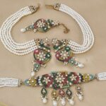 Beautifully Pakistani Necklace With Earrings With Earchain Combo