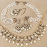 Beautifully Pakistani Necklace With Earrings With Earchain Combo