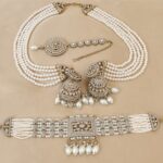 Beautifully Pakistani Necklace With Earrings With Earchain Combo