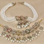 Beautifully Pakistani Necklace With Earrings With Earchain Combo