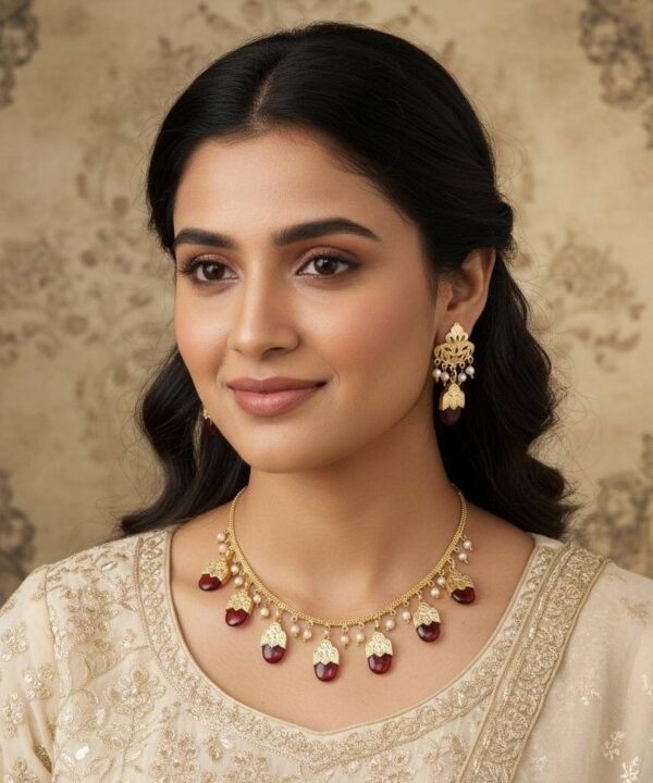 Necklace With Beautiful Earrings