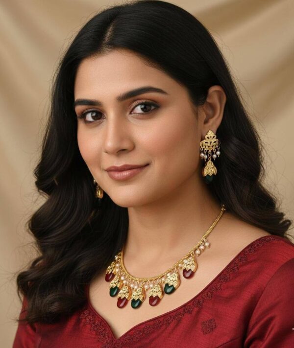 Necklace With Beautiful Earrings