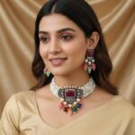 Necklace With Beautiful Earrings