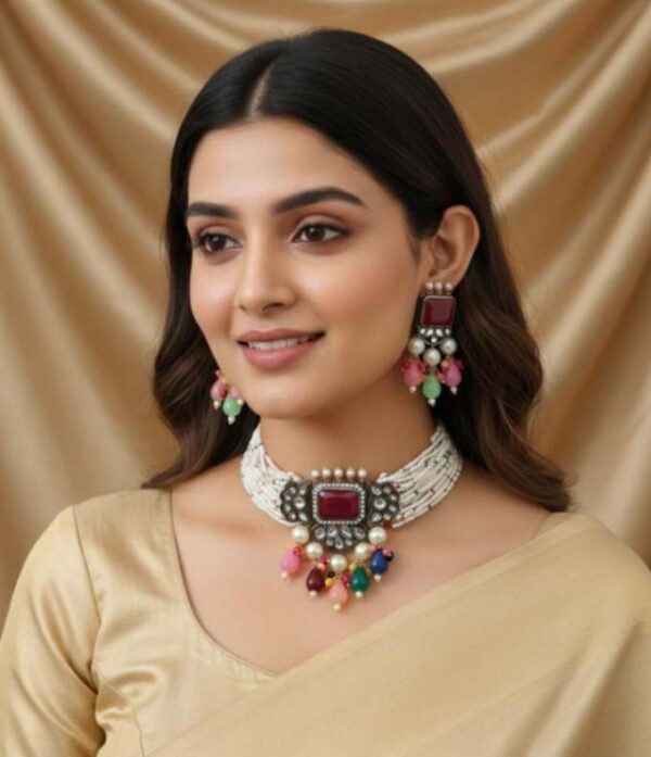 Necklace With Beautiful Earrings