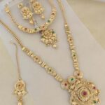 Necklace With Beautiful Earrings Tikka Combo