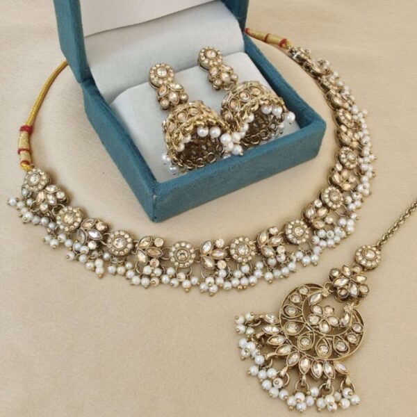Pakistani Necklace With Beautiful Earrings Tikka