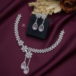 Beautiful neckline  American diamond