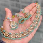 Beautiful Pakistani Chokker With jhumkie and tikka