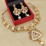 Gold plated Necklace with Earrings