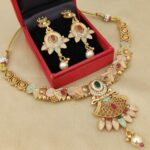 Gold plated Necklace with Earrings