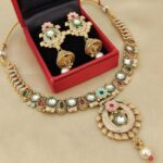 Gold plated Necklace with Earrings