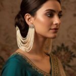 Earrings with Attached Earchain