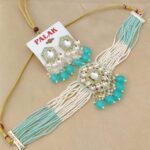 Kundan Choker Necklace with Earrings