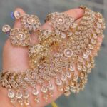 Pakistani choker With Beautiful Earrings and tikka