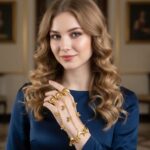 Kashmiri Bracelet with 3 Rings Attached